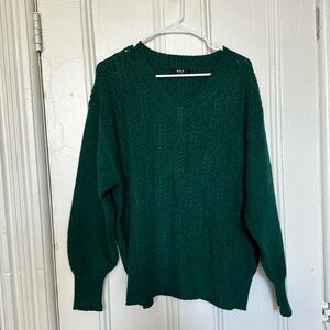 Able cable pullover sweater